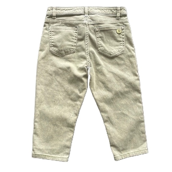 Sz8 Michael Kors Izzy Cropped Skinny Denim in a faded Olive Green. EUC - Picture 7 of 8